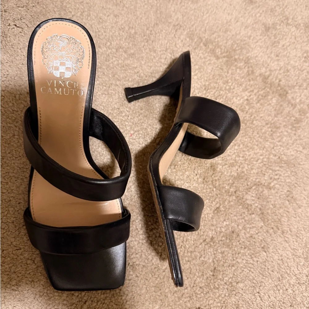 Vince Camuto Black Women's Heel Sandals - Picture 2 of 13